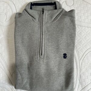Men’s NWT Izod Half Zip Pullover Grey Sweater Size S